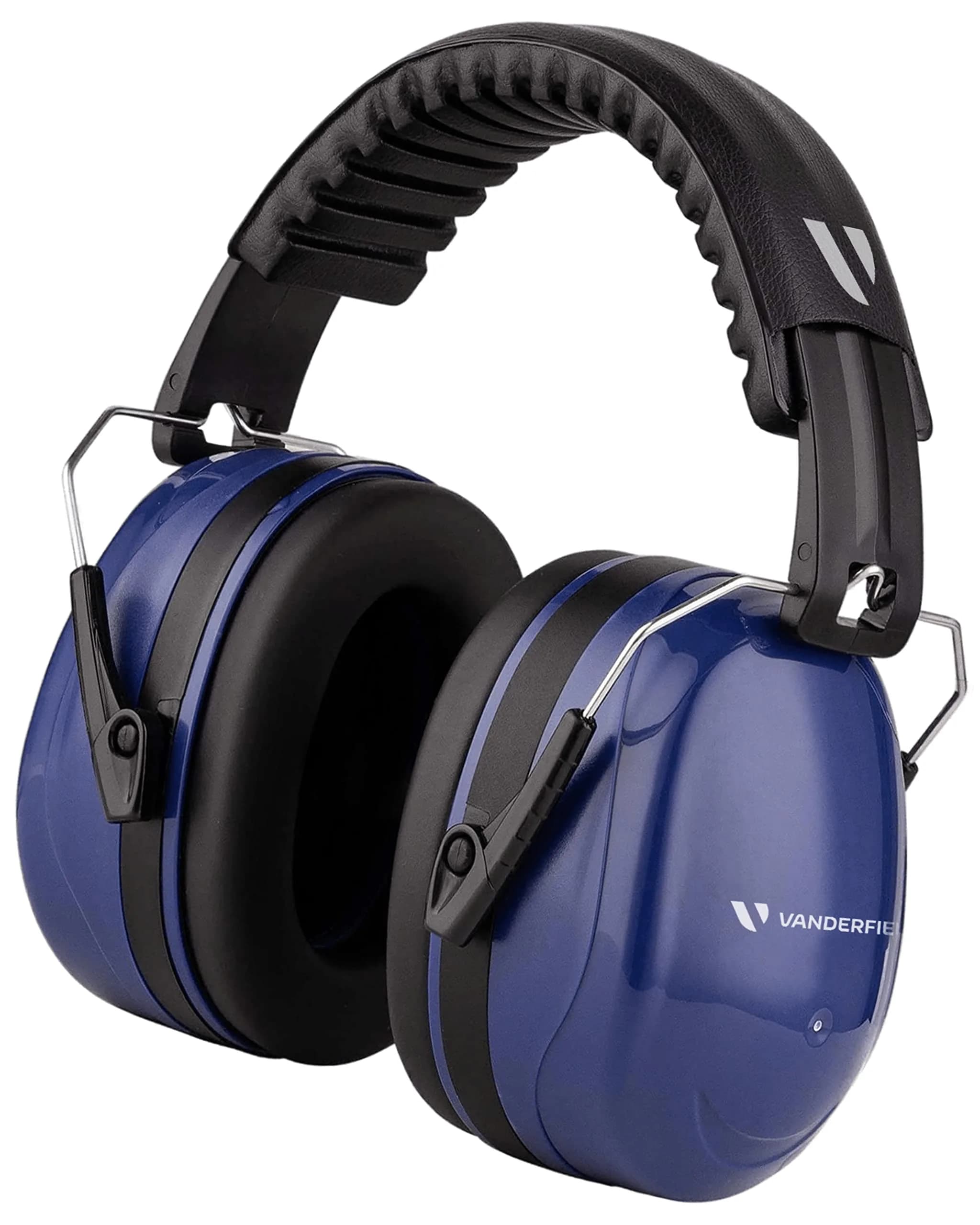 Vanderfields Noise Reduction Earmuffs for Adults - 35 dB (2K Hz) Protection Headphones | ANSI & CE Certified — Marine Blue