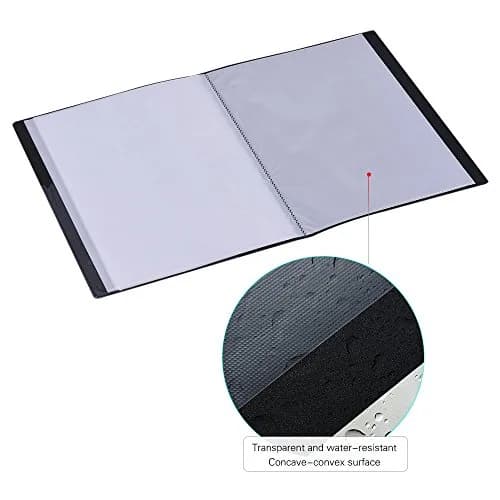KingPoint Music File Folder A4 Size 40 Pockets | Transparent Black G Clef Design thumbnail 5