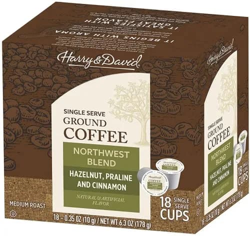 Harry & David Northwest Blend Single Serve Coffee Cups 6.3oz | Arabica Flavored Coffee Compatible with Keurig thumbnail 1