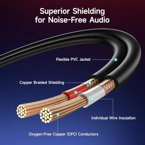 Cable Matters 3.5mm TRS to 2 XLR Male to Female Cable, 3.05m (10ft) | Balanced Audio for Microphones thumbnail 6
