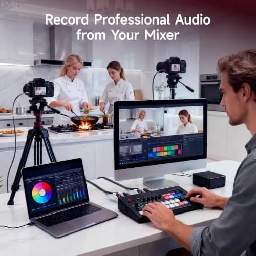 Cable Matters 3.5mm TRS to 2 XLR Male to Female Cable, 3.05m (10ft) | Balanced Audio for Microphones thumbnail 3