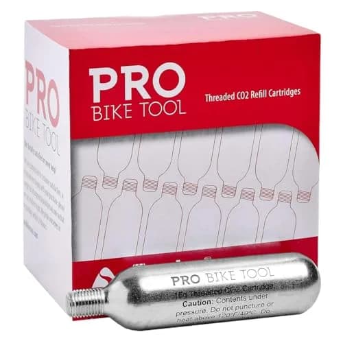 PRO BIKE TOOL 16g Threaded CO2 Cartridges (12-Pack, 6.77 oz / 192 g) | Fast Inflation for Road, MTB, Gravel Bikes thumbnail 1