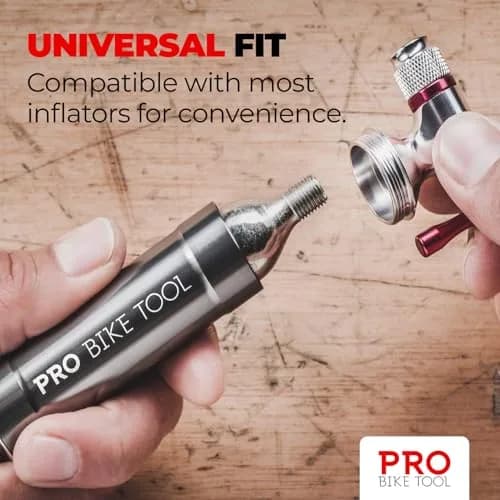 PRO BIKE TOOL 16g Threaded CO2 Cartridges (12-Pack, 6.77 oz / 192 g) | Fast Inflation for Road, MTB, Gravel Bikes thumbnail 4