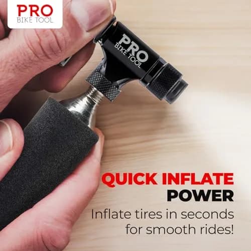 PRO BIKE TOOL 16g Threaded CO2 Cartridges (12-Pack, 6.77 oz / 192 g) | Fast Inflation for Road, MTB, Gravel Bikes thumbnail 6
