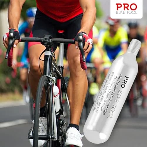 PRO BIKE TOOL 16g Threaded CO2 Cartridges (12-Pack, 6.77 oz / 192 g) | Fast Inflation for Road, MTB, Gravel Bikes thumbnail 8