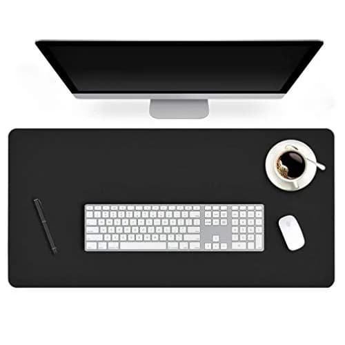 Easy Easy Life Black Desk Blotter Pad 61cm x 122cm | Waterproof PU Leather Mouse Pad for Home Office thumbnail 1