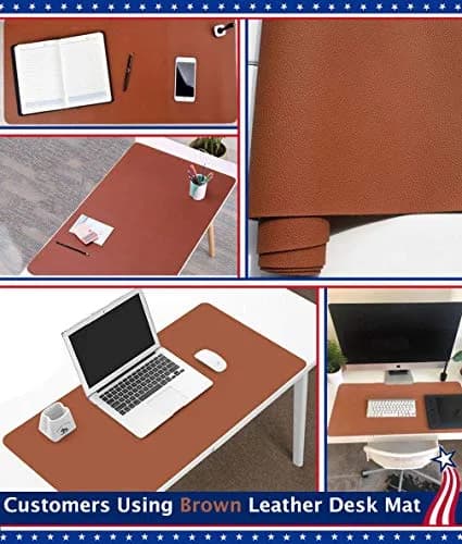 Easy Easy Life Black Desk Blotter Pad 61cm x 122cm | Waterproof PU Leather Mouse Pad for Home Office thumbnail 4