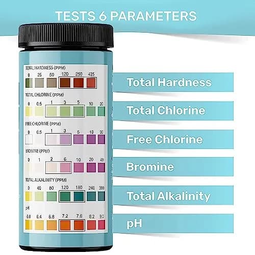 JNW Direct Hot Tub Test Strips 100 Pack | 6-in-1 Water Testing for Spas & Pools thumbnail 4
