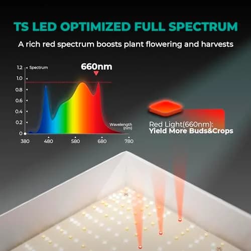 MARS HYDRO TSW2000 LED Grow Light 300W Full Spectrum for Indoor Plants | 3x3ft Flower / 4x4ft Veg Coverage thumbnail 4