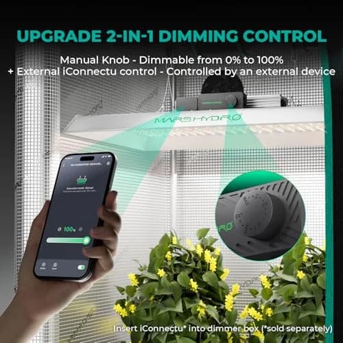 MARS HYDRO TSW2000 LED Grow Light 300W Full Spectrum for Indoor Plants | 3x3ft Flower / 4x4ft Veg Coverage thumbnail 2