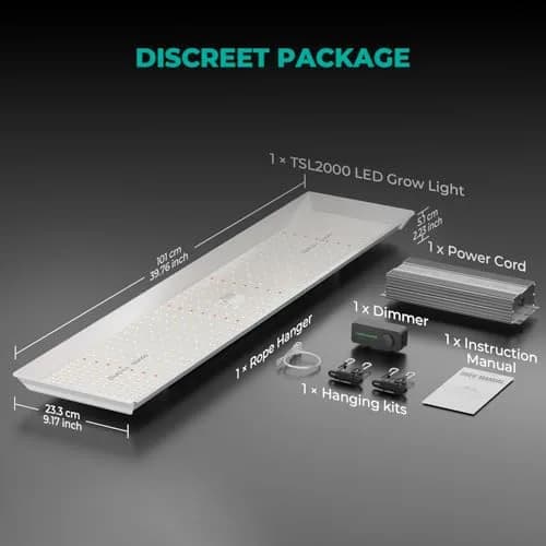 MARS HYDRO TSL2000 LED Grow Light 300W Full Spectrum 99.6cm (39.2") | Dimmable Daisy Chain for Indoor Plants thumbnail 9