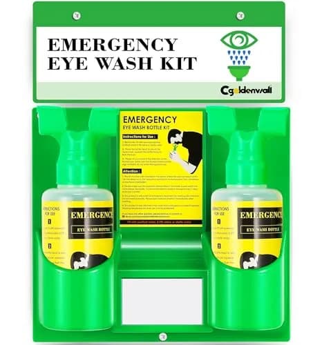 CGOLDENWALL Emergency Eye Wash Station Portable Eyewash Kit, OSHA Approved, 16.9oz Bottles, First Aid thumbnail 1