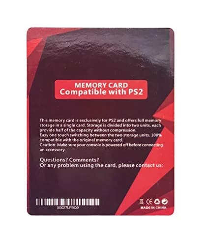 Suncala 256MB Memory Card for PlayStation 2 | High-Speed PS2 Storage thumbnail 2