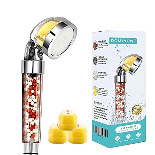 Dominow Vitamin C Shower Head with Handheld, High Pressure Shower Head with Filter, 2.5 GPM (9.5 L/min) | Removes Chlorine & Softens Water thumbnail 1