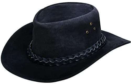 Infinity Leather Cowboy Hat Small | Classic Western Style Suede Leather thumbnail 1