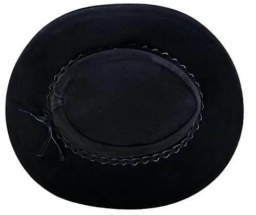 Infinity Leather Cowboy Hat Small | Classic Western Style Suede Leather thumbnail 2
