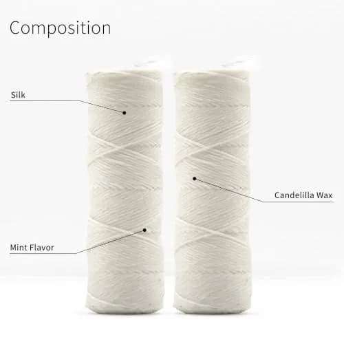 Bambaw Mint Silk Dental Floss Refills 165 Foot (Pack of 2) | Biodegradable & Plastic-Free Oral Care thumbnail 3