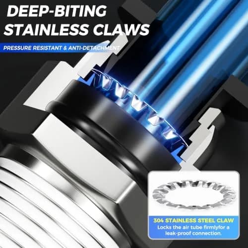 TAILONZ 3/8" Tube OD x 1/4" MNPT Straight Push to Connect Fitting 10Pcs | Copper & Plastic, Water & Air Compatible, Easy Assembly thumbnail 4