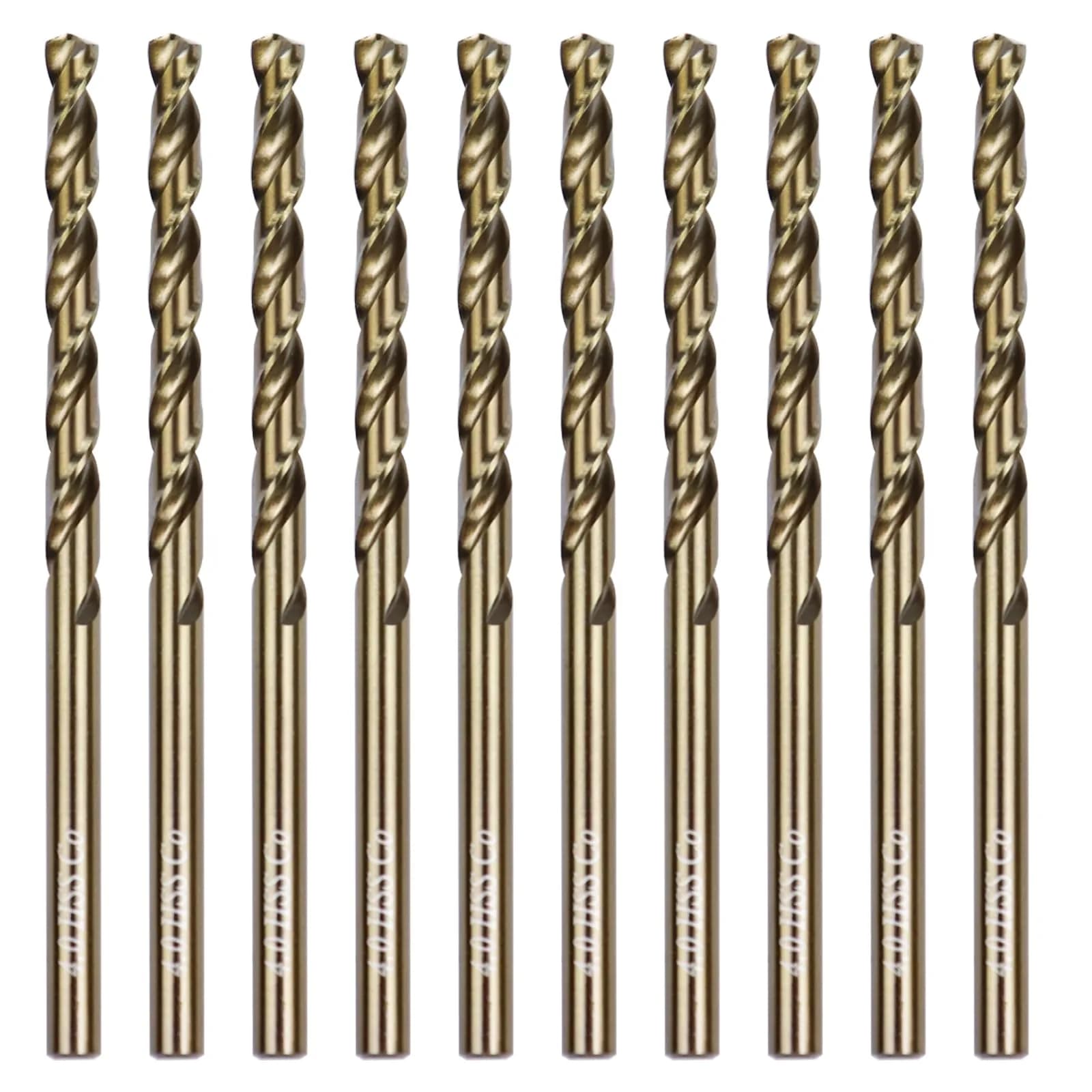 Sipery M35 Cobalt Drill Bit Set 8mm | High Speed Steel Jobber Length, 5 Pack, for Steel & Hard Metals — 4mm/0.16inch