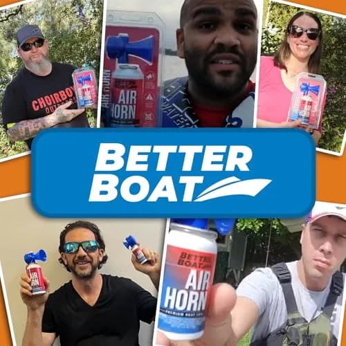 Better Boat 1.4 oz Air Horn with Horn | 120 dB Loud Signal for Boating Safety thumbnail 6