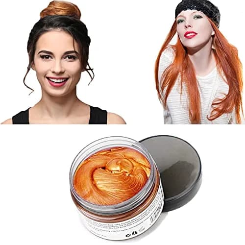SWAKER Orange Hair Color Wax 130ml - Temporary Vibrant Styling Cream for Men & Women thumbnail 2