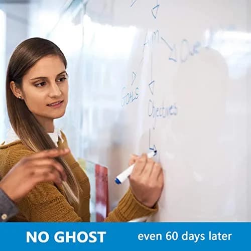 AFMAT Dry Erase Whiteboard Paper 6x4ft | No Ghosting, Thick PET Surface, Easy Peel & Stick Wall Decal thumbnail 3