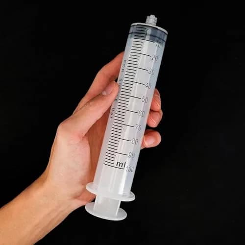 DEPEPE 100ml Large Plastic Syringe with Tubing & Luer Connections (2-Pack, 200ml Total) | Sterile, Accurate Measurement for Labs & Refills thumbnail 5