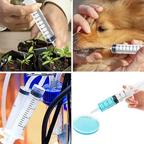 DEPEPE 100ml Large Plastic Syringe with Tubing & Luer Connections (2-Pack, 200ml Total) | Sterile, Accurate Measurement for Labs & Refills thumbnail 7