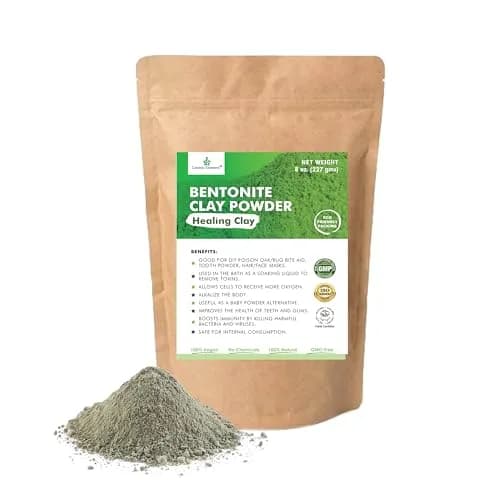 Cosmic Element Calcium Bentonite Clay Powder 8 oz | Skin Detox & Deep Pore Cleansing thumbnail 1