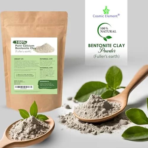 Cosmic Element Calcium Bentonite Clay Powder 8 oz | Skin Detox & Deep Pore Cleansing thumbnail 9