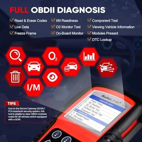 Autel AutoLink AL619 OBD2 Scanner Car ABS SRS Diagnostic Scan Tool with Live Data, 2004-2017 Vehicle Support thumbnail 4