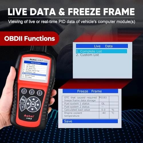 Autel AutoLink AL619 OBD2 Scanner Car ABS SRS Diagnostic Scan Tool with Live Data, 2004-2017 Vehicle Support thumbnail 5