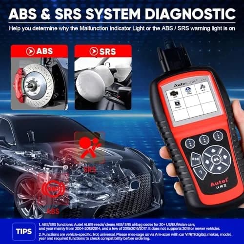 Autel AutoLink AL619 OBD2 Scanner Car ABS SRS Diagnostic Scan Tool with Live Data, 2004-2017 Vehicle Support thumbnail 3