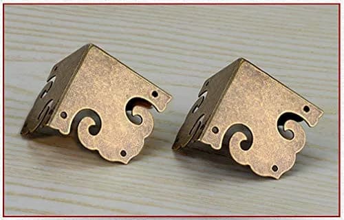 Tiazza Brass Corner Protectors 36x36mm | Antique Bronze, Full Encase, 4 Pieces thumbnail 6