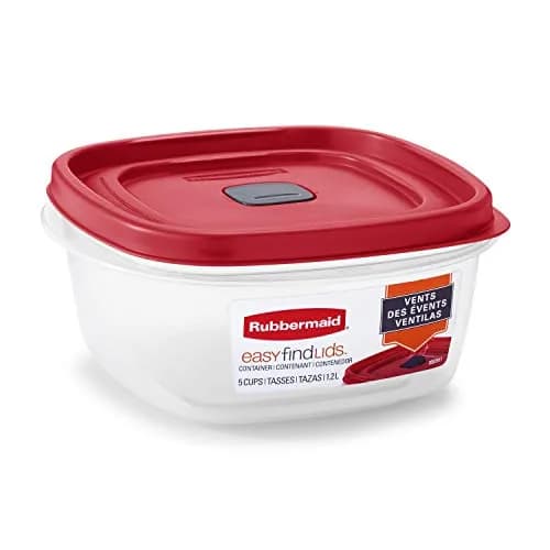 Rubbermaid Food Storage Containers 3-Pack | Modular, Vented, BPA-Free, Microwave & Dishwasher Safe thumbnail 2