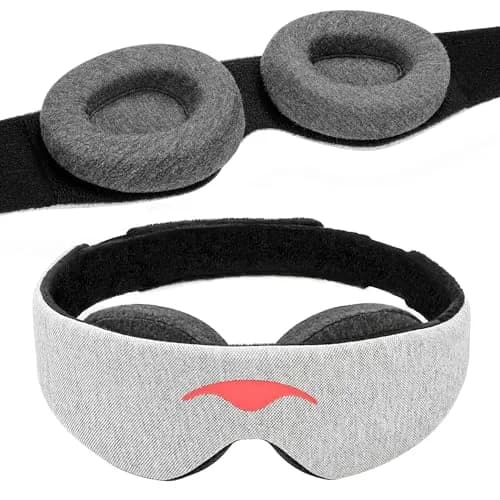 Manta Original Sleep Mask Gray | Maximum Blackout, Adjustable, Zero Eye Pressure, 1 Count thumbnail 1