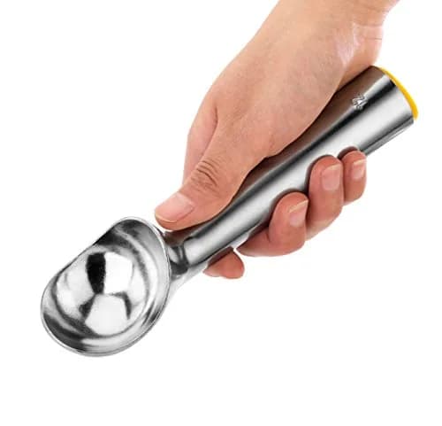 New Star Foodservice Ice Cream Scoop (Size 12) | 1.5 oz Portion, Aluminum, Yellow Handle thumbnail 7