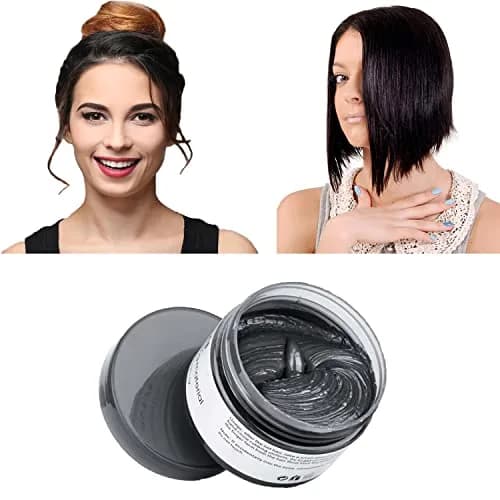 SWAKER Black Hair Color Wax 130ml (4.23 oz) | Temporary Styling Cream for Vibrant Color thumbnail 4