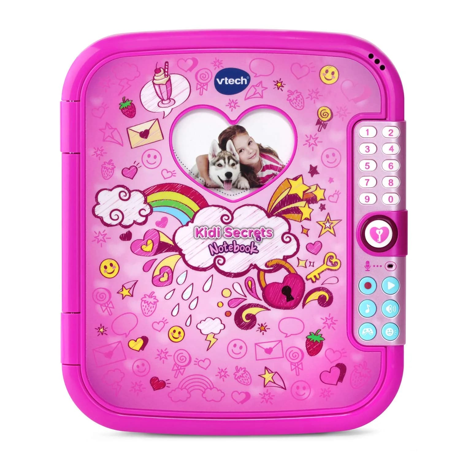 VTech Kidi Secrets Notebook, Pink | Passcode-Protected Kids Journal with Voice & Music - main product image