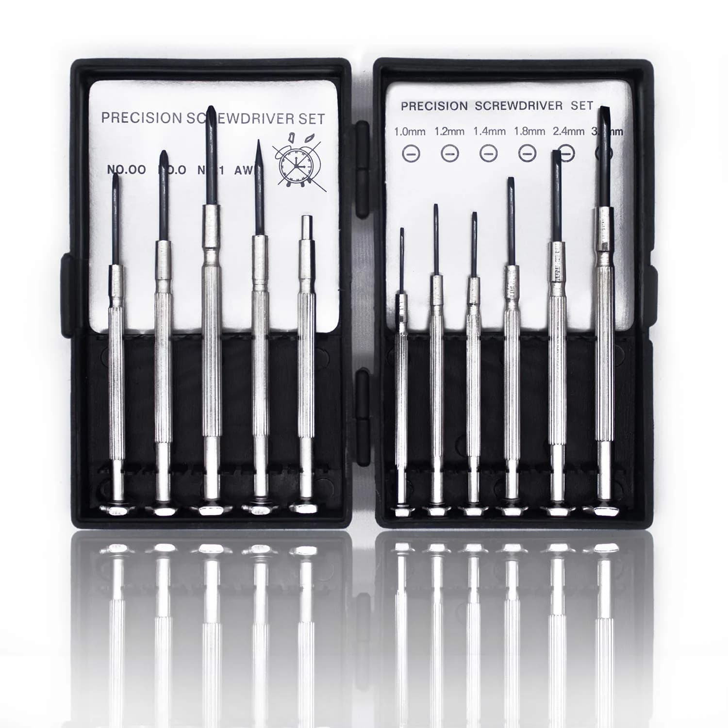 KALIM Mini Precision Screwdriver Set | 11 Sizes for Electronics & Watches, Durable Alloy Steel, Compact Carry Case - main product image