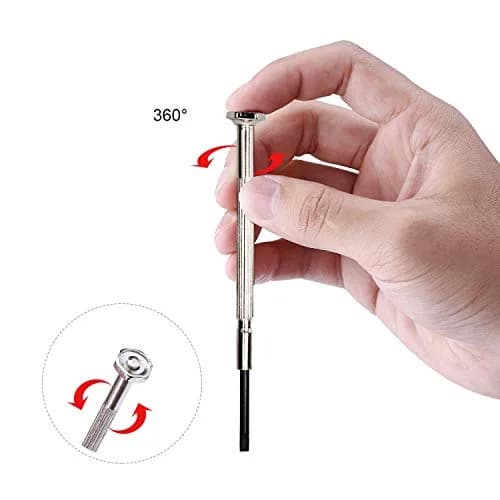 KALIM Mini Precision Screwdriver Set | 11 Sizes for Electronics & Watches, Durable Alloy Steel, Compact Carry Case thumbnail 7