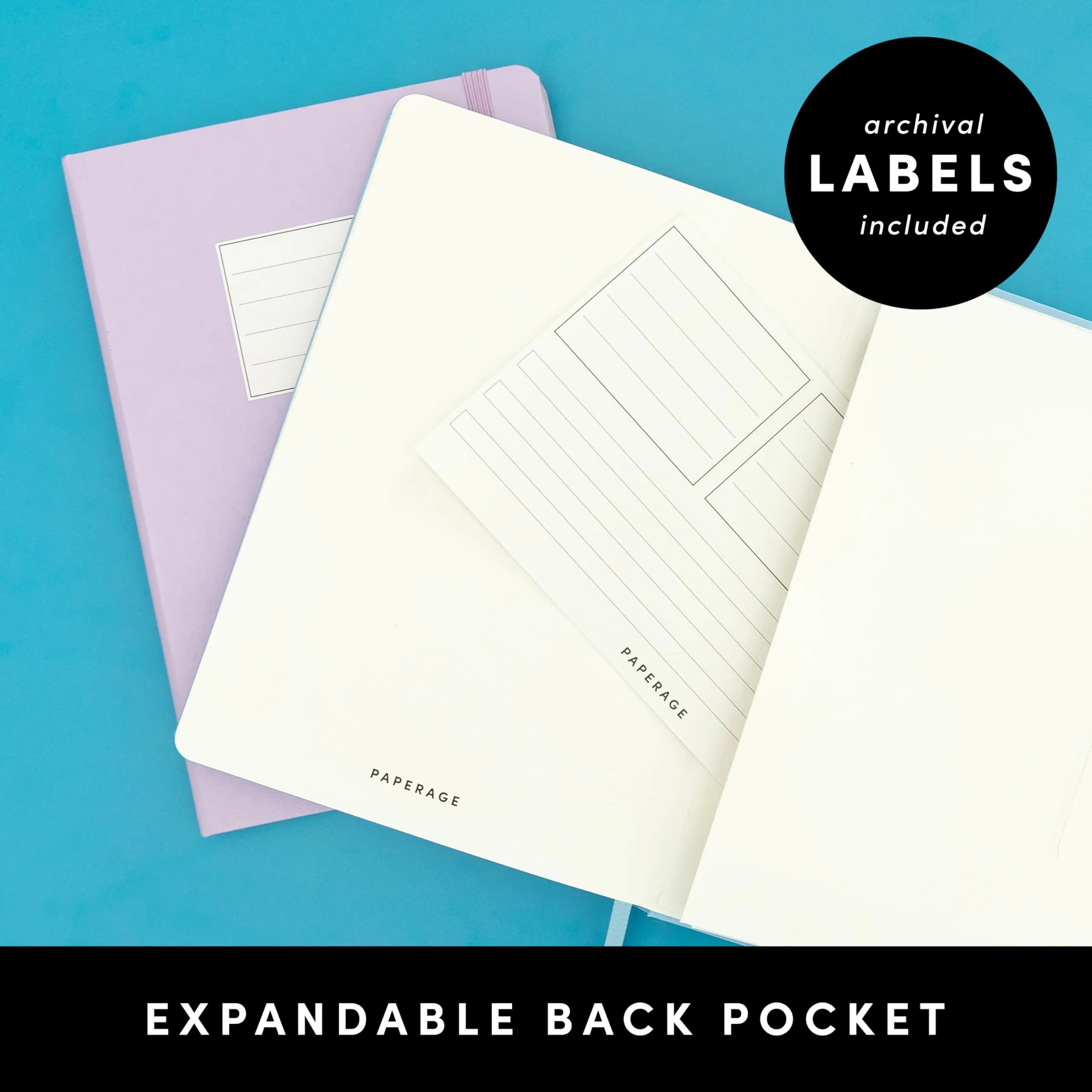 PAPERAGE Blank Journal Notebook Medium 5.6 x 8 in | Acid-Free Paper, 160 Pages, Burgundy thumbnail 4