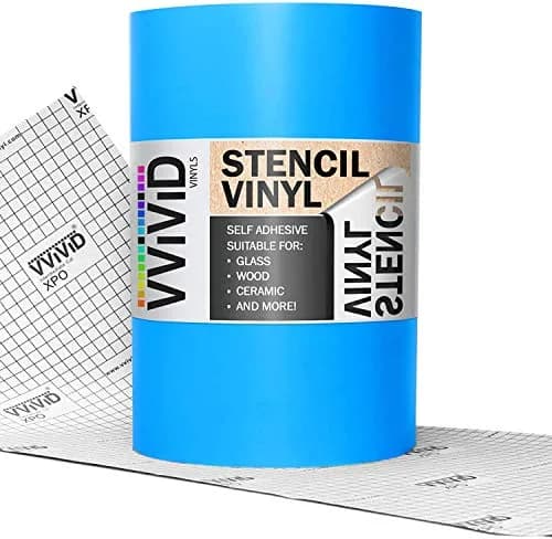 VViViD Blue Stencil Vinyl Masking Film 12" x 6ft | Low-Tack Adhesive for Precise Stenciling thumbnail 1
