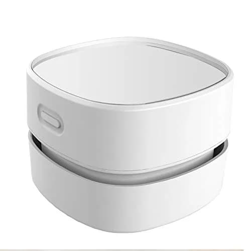 ODISTAR Mini Desktop Vacuum Cleaner White USB Charging | Powerful 1000Pa Suction, 400 Min Runtime thumbnail 1