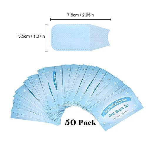 songfir Mint-Flavored Oral Finger Wipes 50 Pcs | Teeth Whitening Tool thumbnail 7