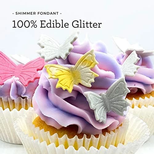 Satin Ice Gold Shimmer Fondant With Edible Glitter 2 Pounds | Vanilla Flavor, Gluten-Free, Nut-Free, Dairy-Free, Vegetarian thumbnail 4