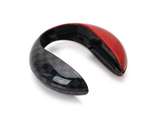iJDMTOY JCW Style Red Key Cap Shell for MINI Cooper F55/F56/F57/F54/F60 Smart Key Fob | Direct Fit ABS Plastic thumbnail 3