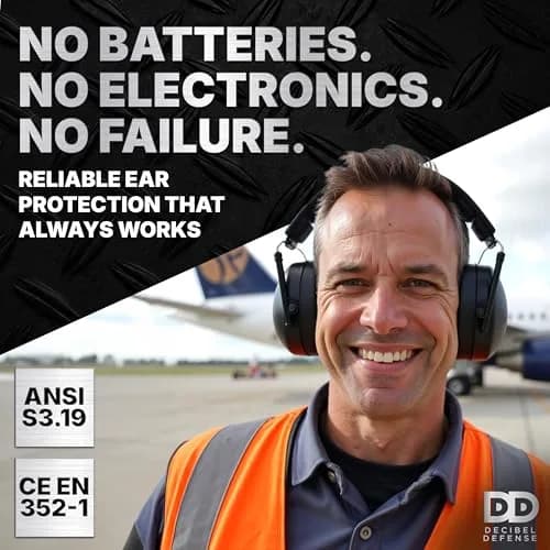 DECIBEL DEFENSE Ear Protection 37 dB NRR Extra Large | Industry-Leading Noise Attenuation thumbnail 5