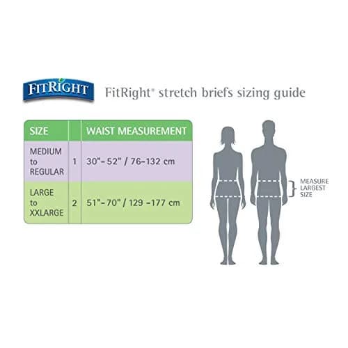 FitRight Stretch Adult Incontinence Briefs with Tabs, Ultra Absorbent, Size 2 | Heavy Absorbency for Incontinence (70-70 inches) thumbnail 6