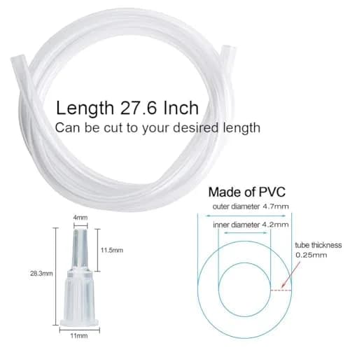 A AKRAF 150ml Syringe with 27.6 Inch Tube and Blunt Needle 14G 1.5” | Large Plastic Syringe for Scientific Labs, Nutrient Measuring, Watering, Refilling thumbnail 7